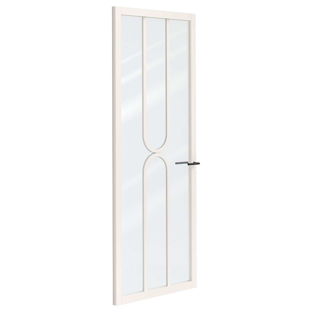Binnendeur Skantrae SSL 14620 Blank Glas Wit Gelakt